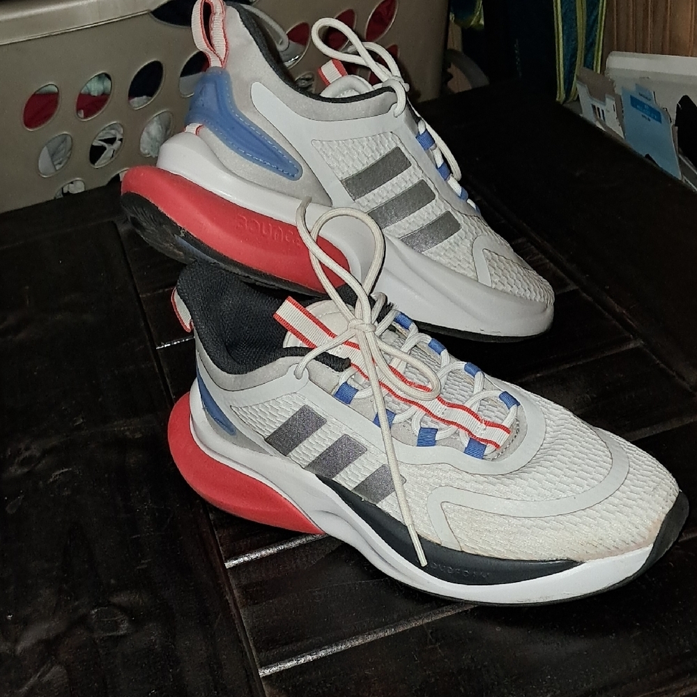 Adidas White and Red Sneakers